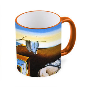 Кружка 3D с принтом Сальвадор Дали - Постоянство Памяти в Ханты-Майнсийске, керамика | ёмкость 330 мл | dali | время | дали | картина | постоянство памяти | сальвадор | текучесть | художник | часы