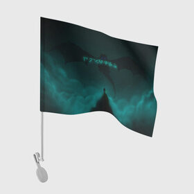 Флаг для автомобиля с принтом THE ELDER SCROLLS в Ханты-Майнсийске, 100% полиэстер | Размер: 30*21 см | dovahkiin | dragonborn | fus ro dah | royal play | rpg | skyrim | tes | tes online | the elder scrolls | война | докавин | компьютерные игры | рпг