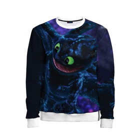 Детский свитшот 3D с принтом Как приручить дракона в Ханты-Майнсийске, 100% полиэстер | свободная посадка, прямой крой, мягкая тканевая резинка на рукавах и понизу свитшота | cartoon | children | dragon | how to train a dragon | детский мультфильм | детям | для детей | дракон | как приручить дракона | мультик | мультфильм