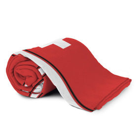 Плед 3D с принтом Сборная Швейцарии в Ханты-Майнсийске, 100% полиэстер | закругленные углы, все края обработаны. Ткань не мнется и не растягивается | hockey | sport | switzerland | герб | надписи | сборная хоккея | сборная швейцарии | символика | спорт | спортсмен | форма | хоккей | чемпионат | чемпионат 2019