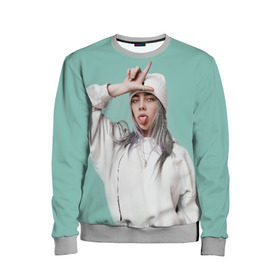 Детский свитшот 3D с принтом BILLIE EILISH в Ханты-Майнсийске, 100% полиэстер | свободная посадка, прямой крой, мягкая тканевая резинка на рукавах и понизу свитшота | ayelish | bad guy | bellyache | bilie eilish | bilie elish | billie | billie eilish | eilish | electronic | elish | music | били айлиш | билли айлиш | эйлиш | элиш