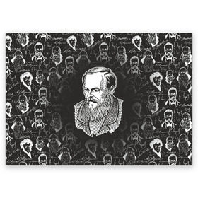 Поздравительная открытка с принтом Достоевский Фёдор Михайлович в Ханты-Майнсийске, 100% бумага | плотность бумаги 280 г/м2, матовая, на обратной стороне линовка и место для марки
 | достоевский | достоевский фёдор михайлович | классик | литература | писатели | писатель | преступление и наказание | стихи | школа | школьная программа