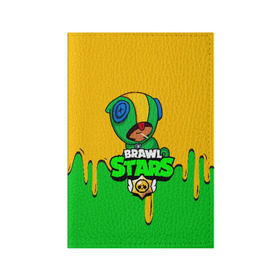 Обложка для паспорта матовая кожа с принтом BRAWL STARS LEON в Ханты-Майнсийске, натуральная матовая кожа | размер 19,3 х 13,7 см; прозрачные пластиковые крепления | brawl stars | bull | colt | leon | stars | берли | бо | брок | ворон | джесси | динамайк | дэррил | кольт | леон | мортис | нита | пайпер | пенни | поко | пэм | рикошет | спайк | тара | фрэнк | шелли | эль примо