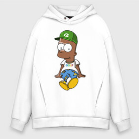 Мужское худи Oversize хлопок с принтом Барт в Ханты-Майнсийске, френч-терри — 70% хлопок, 30% полиэстер. Мягкий теплый начес внутри —100% хлопок | боковые карманы, эластичные манжеты и нижняя кромка, капюшон на магнитной кнопке | bart | boy | doh | homer | simpson | simpsons | springfield | барт | гомер | мальчик | мультфильм | симпсон | симпсоны | спрингфилд