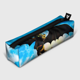 Пенал 3D с принтом КАК ПРИРУЧИТЬ ДРАКОНА в Ханты-Майнсийске, 100% полиэстер | плотная ткань, застежка на молнии | Тематика изображения на принте: dragon | how to train your dragon the hidden world | драконы | икинг | как приручить дракона 3 | персонажи