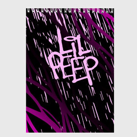 Скетчбук с принтом Lil Peep в Ханты-Майнсийске, 100% бумага
 | 48 листов, плотность листов — 100 г/м2, плотность картонной обложки — 250 г/м2. Листы скреплены сверху удобной пружинной спиралью | Тематика изображения на принте: 3d | lil peep | lil prince | pink | зарубежная музыка | лил пип | маленький принц