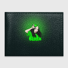 Обложка для студенческого билета с принтом билли айлиш в Ханты-Майнсийске, натуральная кожа | Размер: 11*8 см; Печать на всей внешней стороне | be | billie | billie eilish | blohsh | ghoul | билли | билли айлиш