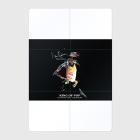 Магнитный плакат 2Х3 с принтом MICHAEL JACKSON С Автографом в Ханты-Майнсийске, Полимерный материал с магнитным слоем | 6 деталей размером 9*9 см | michael jackson | thriller | майкл джексон | триллер