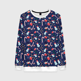 Женский свитшот 3D с принтом Новый Год в Ханты-Майнсийске, 100% полиэстер с мягким внутренним слоем | круглый вырез горловины, мягкая резинка на манжетах и поясе, свободная посадка по фигуре | christmas | merry christmas | дед мороз | ёлка | елочные шары | игрушки | новый год | подарок | праздник | рождество | с новым годом | санта клаус | снежинки | украшения