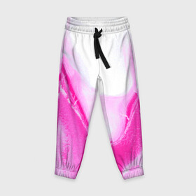 Детские брюки 3D с принтом Жидкий пурпур в Ханты-Майнсийске, 100% полиэстер | манжеты по низу, эластичный пояс регулируется шнурком, по бокам два кармана без застежек, внутренняя часть кармана из мелкой сетки | абстрактное | жидкий | искусство | пурпур | сирень