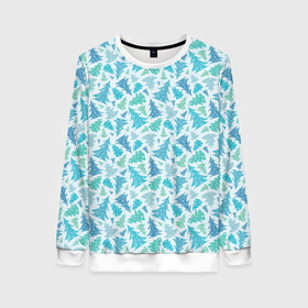 Женский свитшот 3D с принтом Новый Год (ёлочки) в Ханты-Майнсийске, 100% полиэстер с мягким внутренним слоем | круглый вырез горловины, мягкая резинка на манжетах и поясе, свободная посадка по фигуре | christmas | merry christmas | santa claus | дед мороз | ёлка | елочные шары | игрушки | новый год | подарки | праздник | с новым годом | санта клаус | снегурочка | украшения