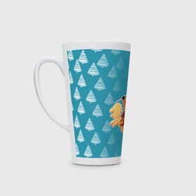 Кружка Латте с принтом ПРЯНИК | gingerbread в Ханты-Майнсийске, Белая керамика | Объем 480 мл; Высота 150 мм; Диаметр 90 мм | 2022 | shrek | герой | др | как у всех | мультфильм | нг | новый год | подарок | пряня | рекомндации | хочу | шрек