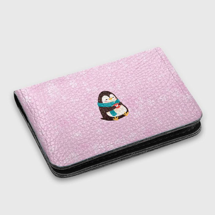Картхолдер с принтом Пингвин и любовь фото