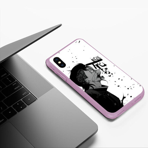 Чехол для iPhone XS Max матовый Генья Шинадзугава Kimetsu no Yaiba фото