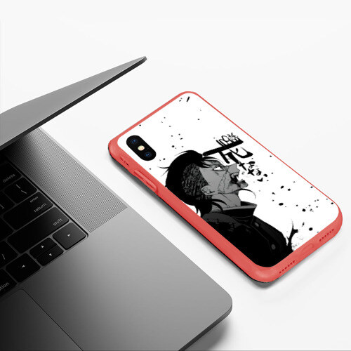Чехол для iPhone XS Max матовый Генья Шинадзугава Kimetsu no Yaiba фото